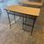 Mid century modern vintage Formica Top Iron Mesh Desk 2 thumbnail