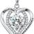 Dofrid Moissanite Diamond Necklace for Women, 2 Carat Heart Pendant Necklace, 92 1 thumbnail