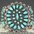 Exceptional 1960s Navajo BTC Sterling Silver & Kingman Turquoise Clust 9 thumbnail