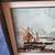 Beautiful Framed Lacquered Print of an Old Harbor Scene. 24" x 20.5" 3 thumbnail