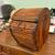 Vintage split reed & brass ring box ex cond 12”W 10”H 7.5”Deep 2 thumbnail