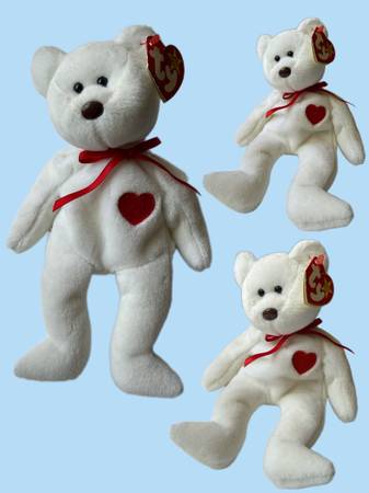 ty white teddy bear 1