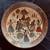 Vtg 1950s PERSIAN ISLAMIC WARRIOR HAND ENGRAVED / PAINTED BRASS BOWL 1 thumbnail