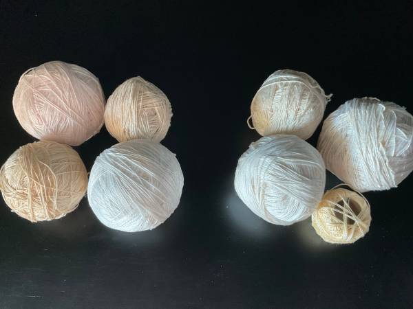 OVER 500 GRAMS OF COTTON YARN FOR CROCHET ETC…price in pesos 1