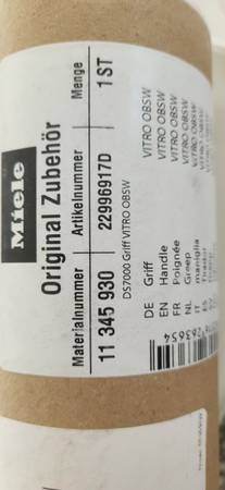MIELE DS700 ELECTRODOMÉSTICO HANSLE NEGRO 5 Total - 85 $ (sherman oaks)63471467963521121