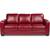 Scandinavian Designs Pavia Red Leather Sofa 1 thumbnail