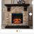 40 in. Freestanding Electric Fireplace Tan Remote Included Brand New 3 thumbnail