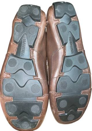 Nautica Rhett Zapatos de Cuero para Conducir, Mocasines para Hombre, Talla 10, Limpio, Raro - $125 (Baldwin)63471464275201122