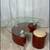 Modern Accent Table With Pull Out Stool 6 thumbnail