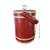 1970s Georges Briard Red Faux Leather Tall Ice Bucket Champagne Cooler 11 thumbnail
