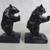 Cast Iron Vintage Heavy Black Bear Bookends Made in Japan 3 thumbnail