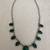Malachite and sterling silver necklace 2 thumbnail