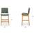 Set of 6 Article Nosh Counter Stools - Oak And Ratine Green 8 thumbnail