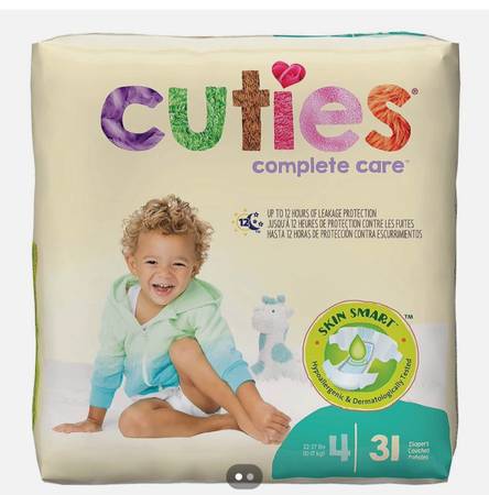 Cuties size 4 hypoallergenic diapers 1