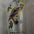 Glass Crystal Juice Tumblers Hand Painted Topical Birds 1 thumbnail