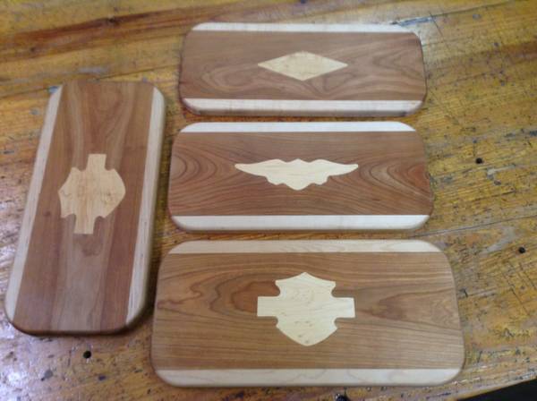 CUTTING/SERVING BOARDS W/VARIOUS INLAYS******* 1