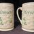 Belleek Himself & Herself Tall Mugs Woven Texture & Shamrocks 4 1/2" 1 1 thumbnail