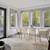 Elegant Brand New Contemporary Glass Dining Table and Chairs seats 6 1 thumbnail