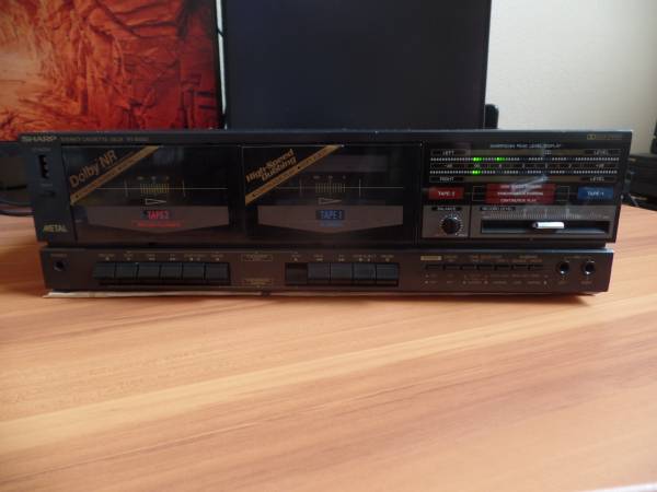 Sharp Stereo Dual Cassette Deck RT-W500 Dolby System 1