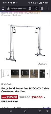 Body Solid Powerline Cable Crossover-- 1