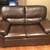 Brown Leather Sofa and Loveseat Pair, New in Box 1 thumbnail