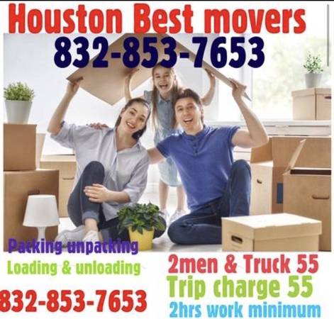 CHEAP!! PROFESSIONAL MOVERS!!! Dial 832 853 7653 1