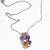 Signed Sterling Multi-Stone Amethyst Citrine Garnets Tsavorite Necklac 1 thumbnail