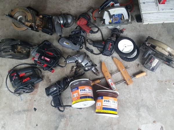 Herramientas eléctricas, cable, sierras, alargadores en venta - 20 $ (Olympia Lacey)63471419416961120