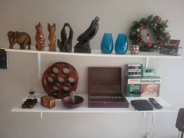 TEAK VARIOUS ITEMS AND OTHER. 1