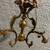 Heavy Brass Old Vintage Lighting Fixture Ceiling Light Bulb Chandelier 1 thumbnail