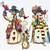 Snowman Family GROUP - original design, well made. Good Centerpiece ? 1 thumbnail