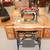 Antique New Home Sewing Machine and Cabinet 1 thumbnail