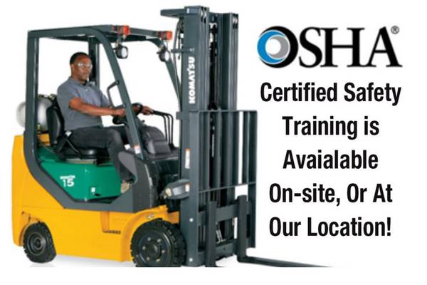 Forklift License and osha certification $45 - Sit Down Forklift 1