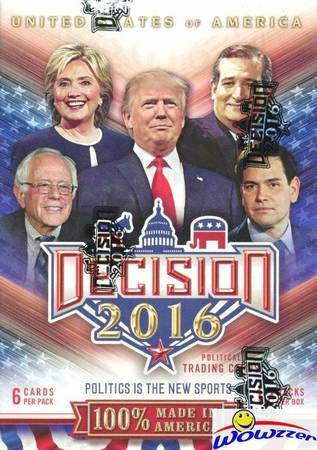 2016 Decision - Political Trading Cards --72 CARDS 1