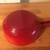 COUSANCES/LE CREUSET VINTAGE RED ROUND POT #23 3 thumbnail