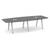9 Colors New 6,8,10,12+ft Boat Metal V Leg Conference Tables w/pwr opt 2 thumbnail