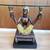 Vintage 1950's Blackamoor Clear Glass Top Ceramic Statue End Table 4 thumbnail
