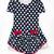 Vintage Bonnie Jean Navy Polka Dot Dress Size 12 - NEW 1 thumbnail