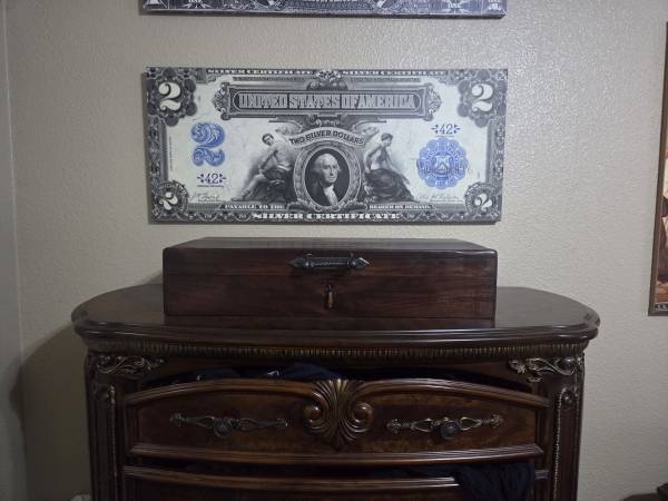 Two dollar bill canvas 1