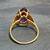 Vintage Pear-Shaped Amethyst Ring 10K Gold 12 thumbnail