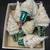 Lot Of 7 New Glitter “Snow” Ice Cream Cone Ornaments 3 thumbnail