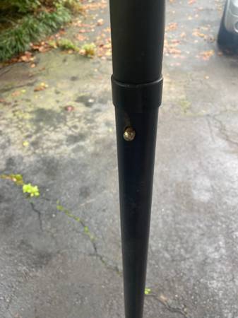 Outdoor Umbrella And Stand - $40 (Dawsonville)63470456144259122