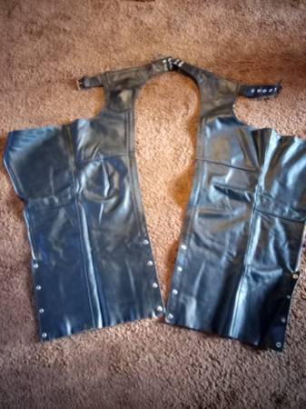 Leather Motorcycle Chaps 1