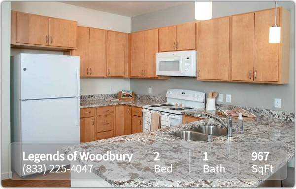 $1,696 / 2br - 967ft2 - Delightful 2 bed / 1 bath in Woodbury. 967 Sq Ft. Great value! (Woodbury)64048423159555122