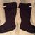Women's sz 8, HUNTER Black Fleece Liners, SEVEN Silver Tall Rain Boots 7 thumbnail