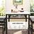 Kitchen Table Set for 4 with Chairs & Bench,Faux Mable Dining Table Se 4 thumbnail
