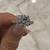 Beautiful diamond moissaite Platinum ring 1 thumbnail