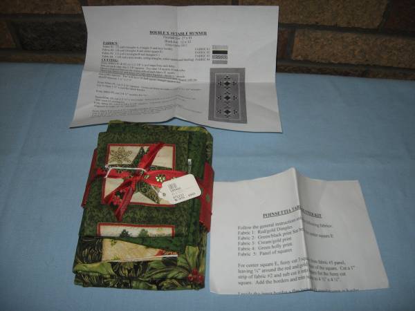 New Poinsettia Table Runner Kit 1