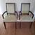 Set of 2 Solid Wood Dining Chairs with Arms – Upholstered 1 thumbnail