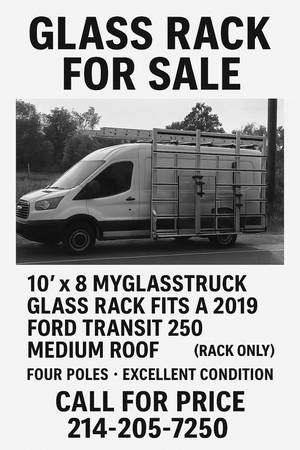 My glass truck van rack 1